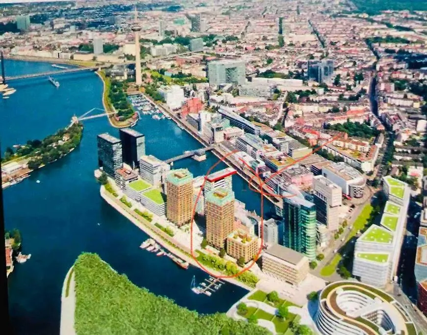 アパート デュッセルドルフLux 2Bd W/ Rooftop Terrace And Rhine Views!アパートメント